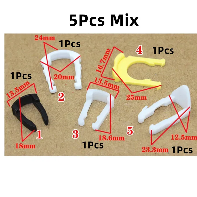 

5 шт. автомобильный топливный фильтр, соединительный болт, пластиковый крепежный зажим