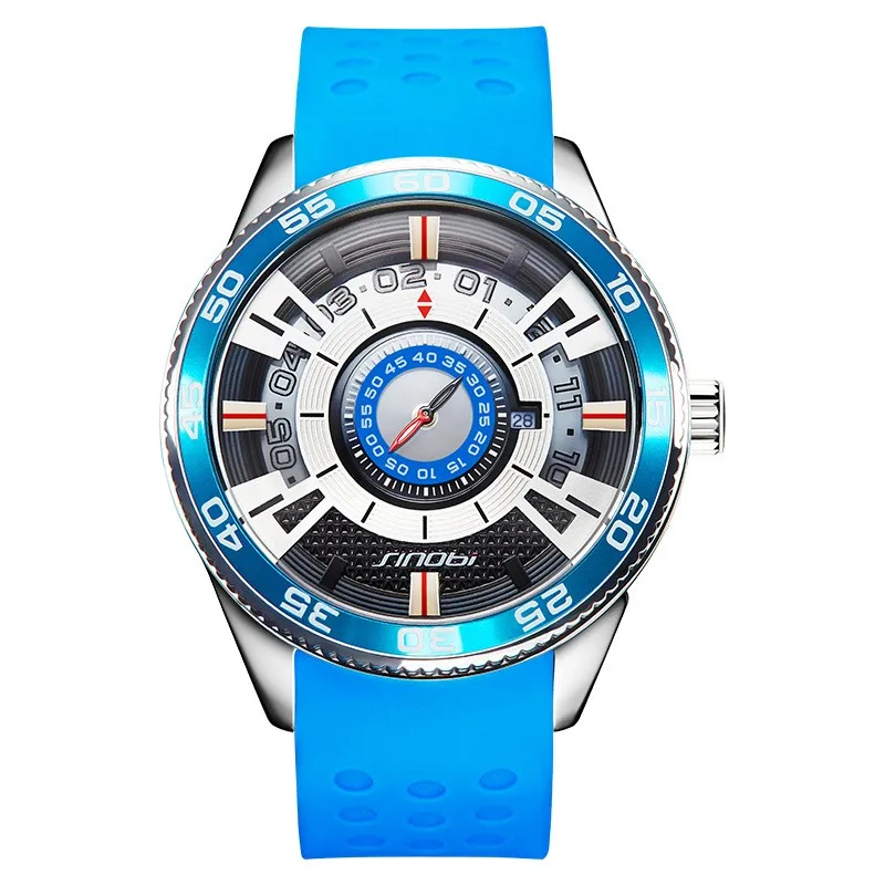 High Quality Creative Car Watches Men's Luxury Stainless Steel Wristwatches Sports Clock