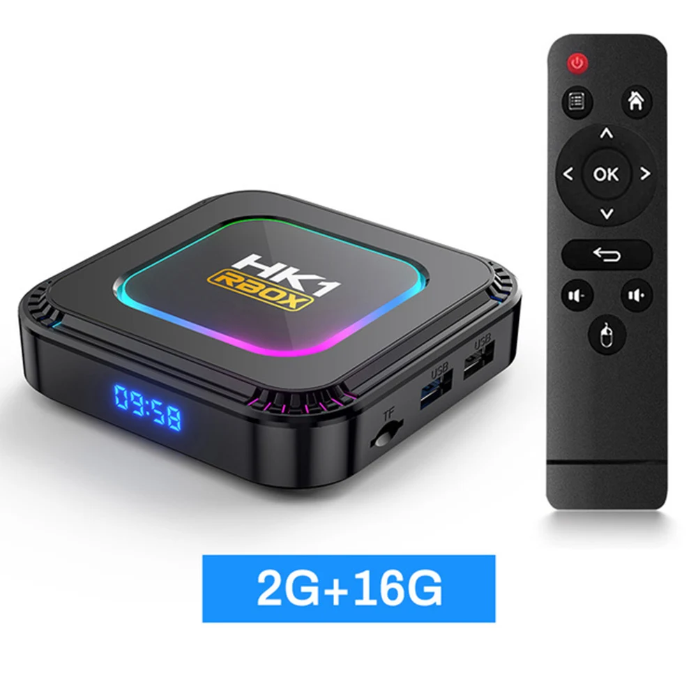 

TV Box For Android 13.0 Networks Set-top Box With Colorful Lights 4G 32G 64G 128G High-Gain Medias Player For Home Bedroom