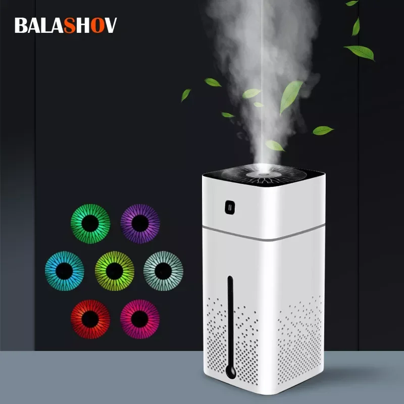 

NEW2023 Ultrasonic Air Humidifier Diffuser Mute Night Light 1000ML Large Capacity Aromatherapy Diffusers Cool Mist Maker Home Pu