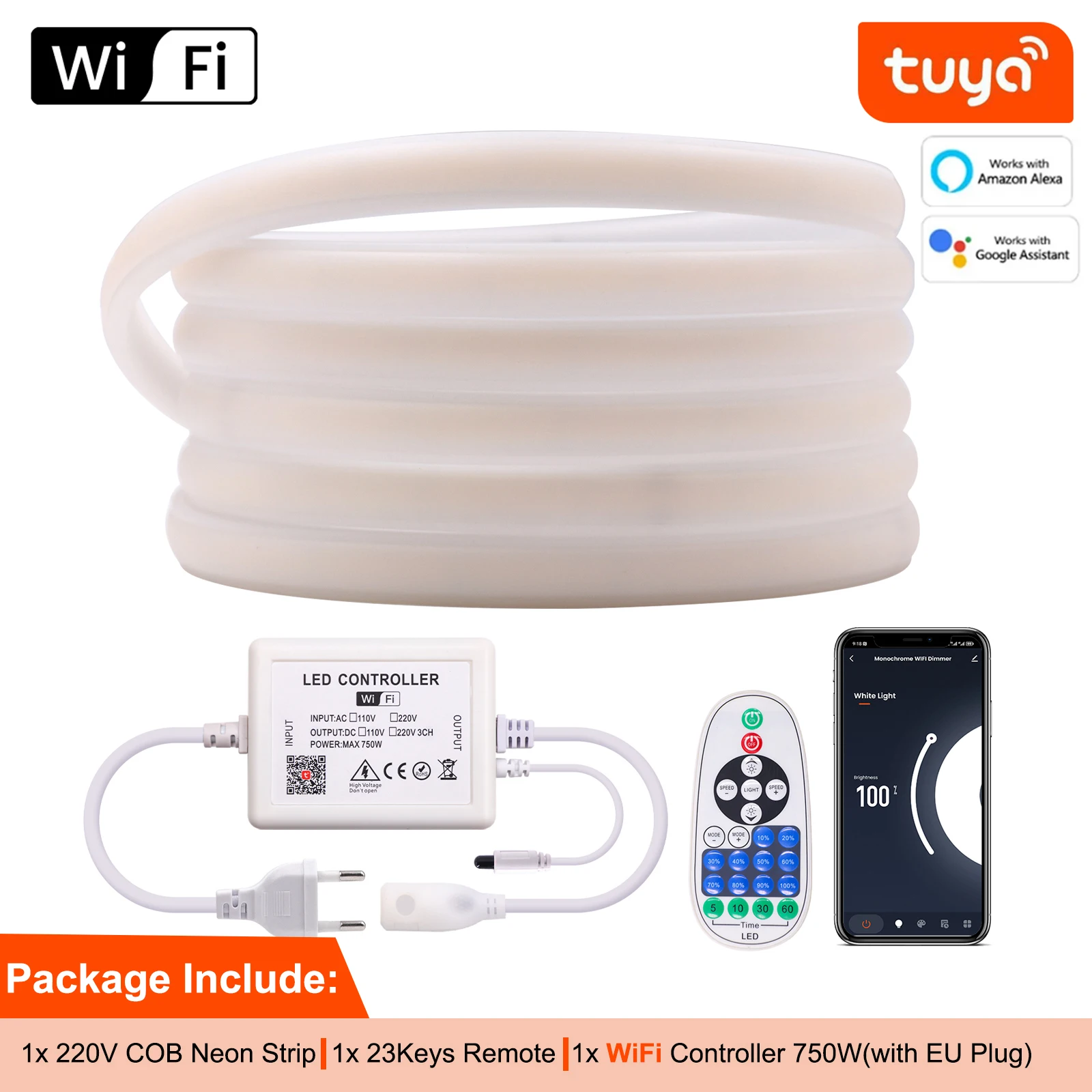 

HEGEHE Светодиодная лента Wi-Fi