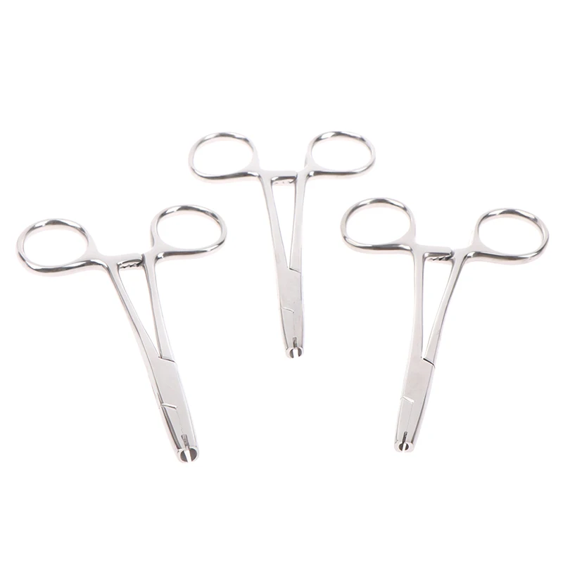 

1Pcs Sterile Surgical Steel Dermal Anchor Holding Tool Plier Tweezer Clamp 3-5mm