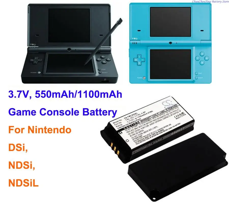 

Cameron Sino 550mAh/1100mAh Game Console Battery C/TWL-A-BP, TWL-003 for Nintendo DSi, NDSi, NDSiL