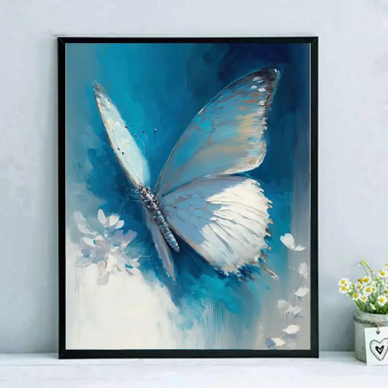 

Рисование по номерам DIY Бабочка Природный вид искусство Красивая цифровая масляная живопись домашний декор
