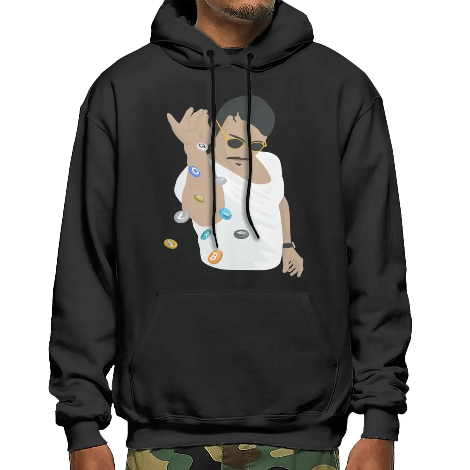 

Крипто соль Bae криптовалюты 1722 Толстовка аниме одежда пуловер на молнии Толстовка Японская уличная одежда Sweat Мужской Топ рубашка