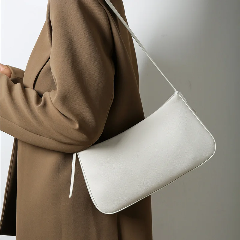 

Fashion Trend Luxury Designer Handbags For Women Genuine Leather Hobo Casual Vintage Shoulder Bags Korean White Messenger Bag