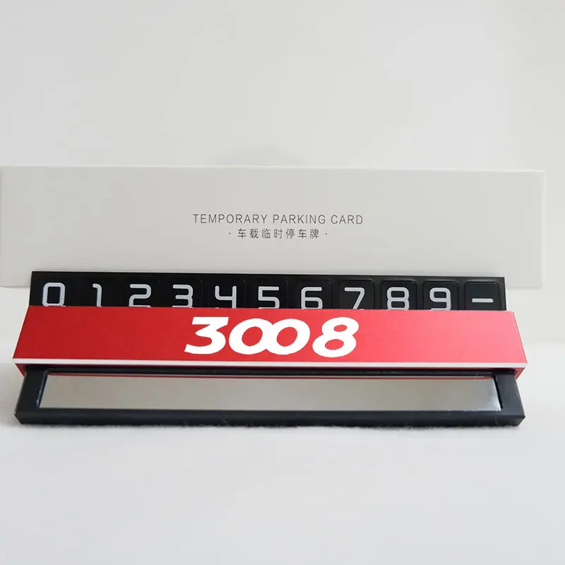 

Hidden Parking Card For Peugeot 3008 Temporary Parking Number Card For Peugeot 106 206 207 301 307 308 406 407 408 508 4008 5008