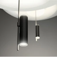 Nowoczesna osobowość LED wiszące lampy latający spodek Home Decor dania projektant stół Bar salon UFO wisiorek światła 6