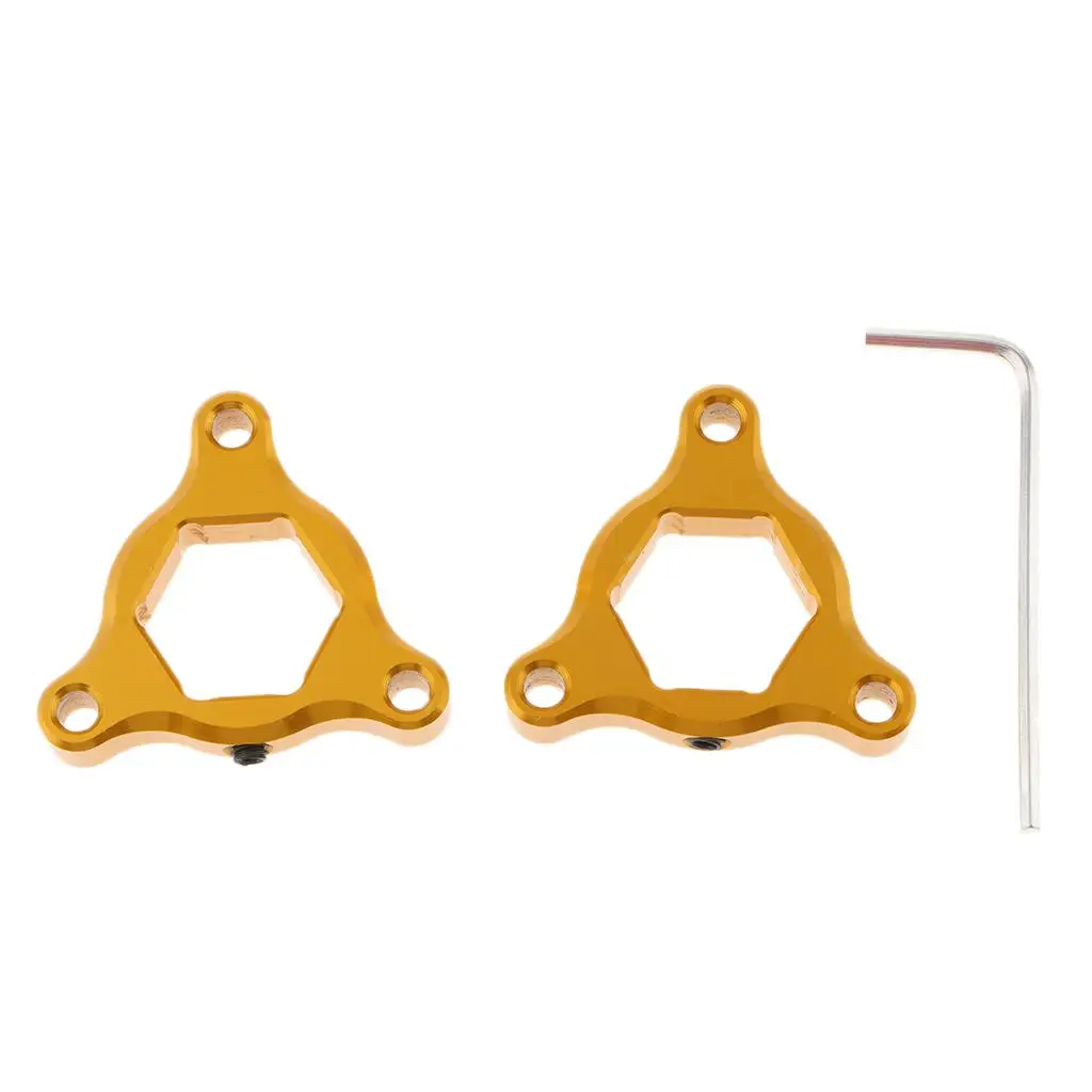

2X 17mm Motorcycle CNC Front Hexagon Fork Preload Adjusters Universal Gold