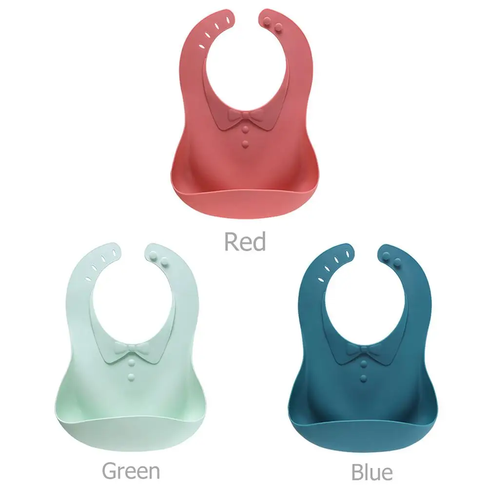 

Safety Material Silica Gel Can Bite Portable Safe Baby Bibs Easy to Clean Saliva Towels for Children Self Feeding Care
