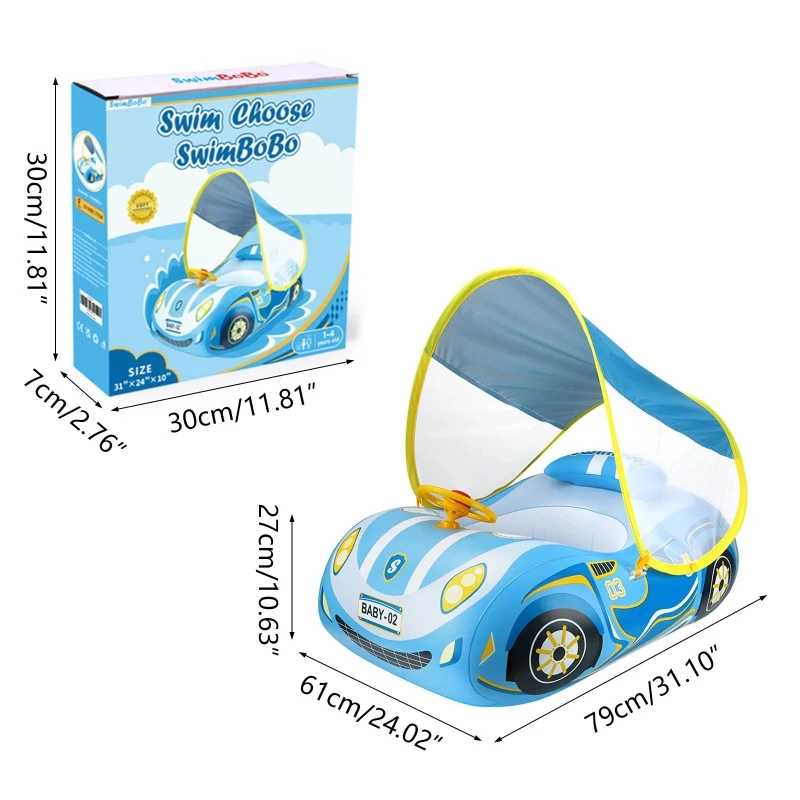 

Inflatable Pool Toy Swim Float Toddler Swimming Floats SwimRing With Seats SwimRings For Kid Summer Baby Pool Float