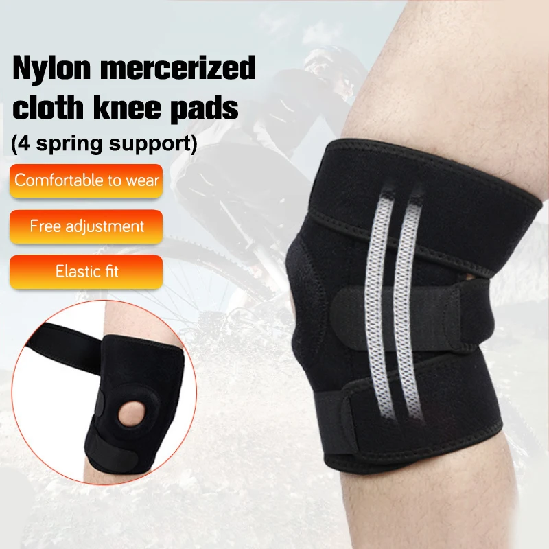 

1PC Knee Adjustable Sports Leg Support Brace Wrap Protector Pads Sleeve Cap Patella Guard Spring Bars