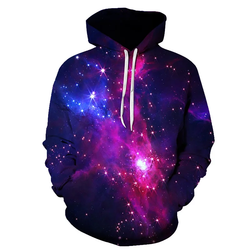 

2022 Various Styles and Designs Space Galaxy 3d Hoodies Men Women 3D Hoodies Printed Purple Nebula Cloud Hoodies Autumn and Wint