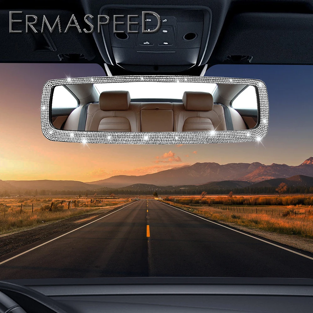 

Зеркало заднего вида автомобильное с кристаллами и бриллиантами