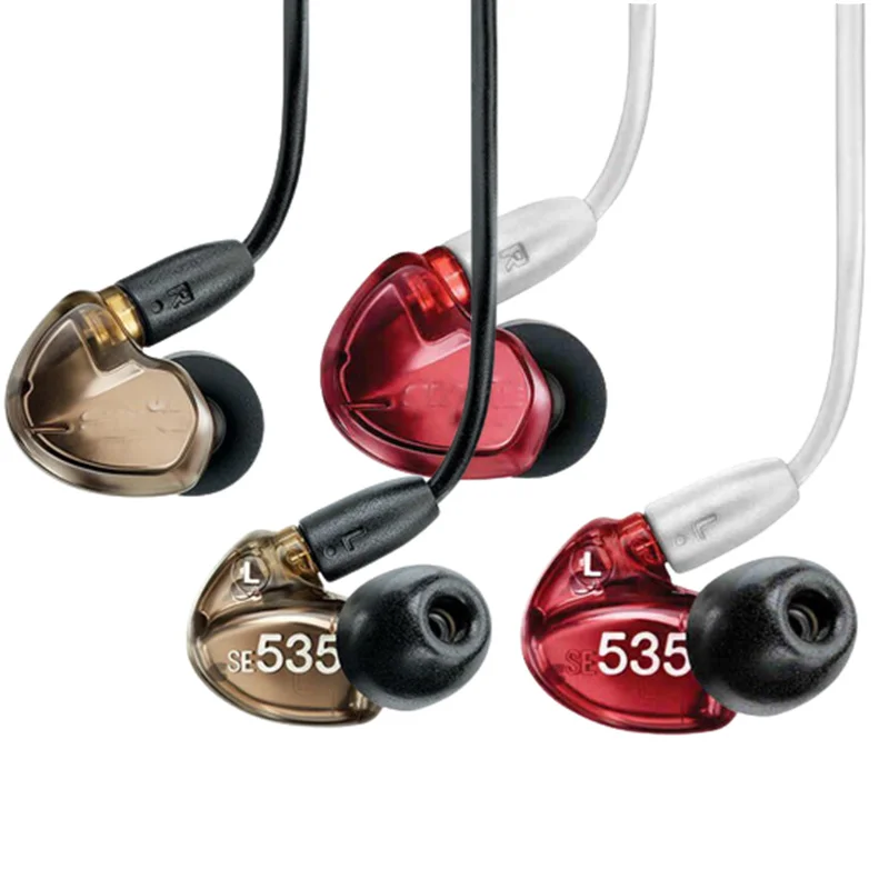 Shure Se535 IEM In-ear Headphones Wired Earphone Sports High-fidelity Stereo Noise Reduction 3.5mm Professional Hifi for Earbuds