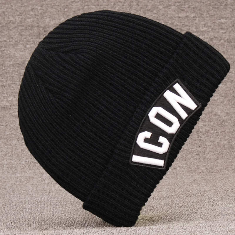 

DSQICOND2 Casual Fashion Wool Hats for Men and Women Couples Unisex DSQ ICON Street Fashion Winter Hats for Boyfriends Gift D35
