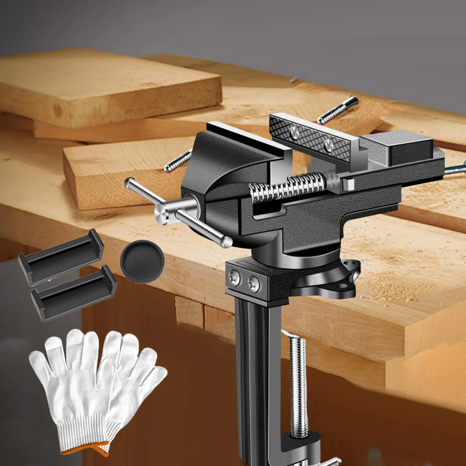 Настольные тиски зажим на тисках вращающийся 360 градусов поворотный настольный