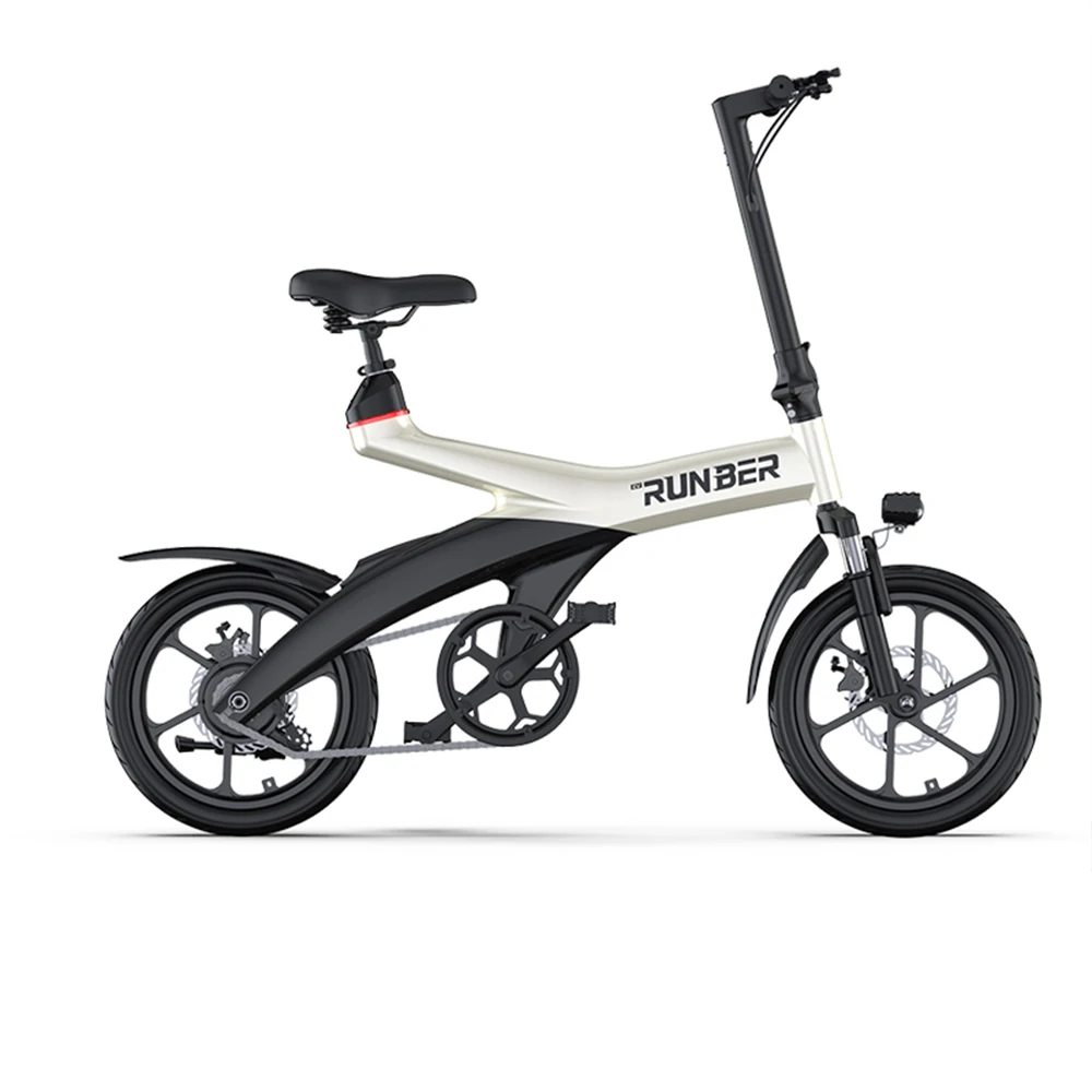

16 Inches Electric Bicycle Thickened Vacuum Tire Comfortable Seat Cushion Lithium Battery Dual Disc Brake High Carbon Steel