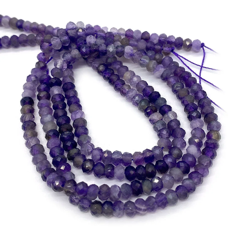 Бусины из натурального камня для ожерелья с малахатным Рубином 2x3 мм розовый