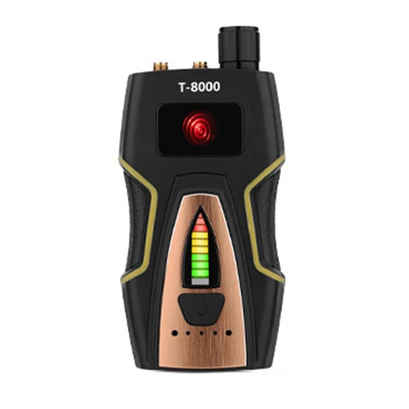 

T8000 Anti Spy Anti Camera Detector RF Bug Detector Wireless Signal Scanner Alarm Motionr GSM Audio WIFI Finder GPS Scan