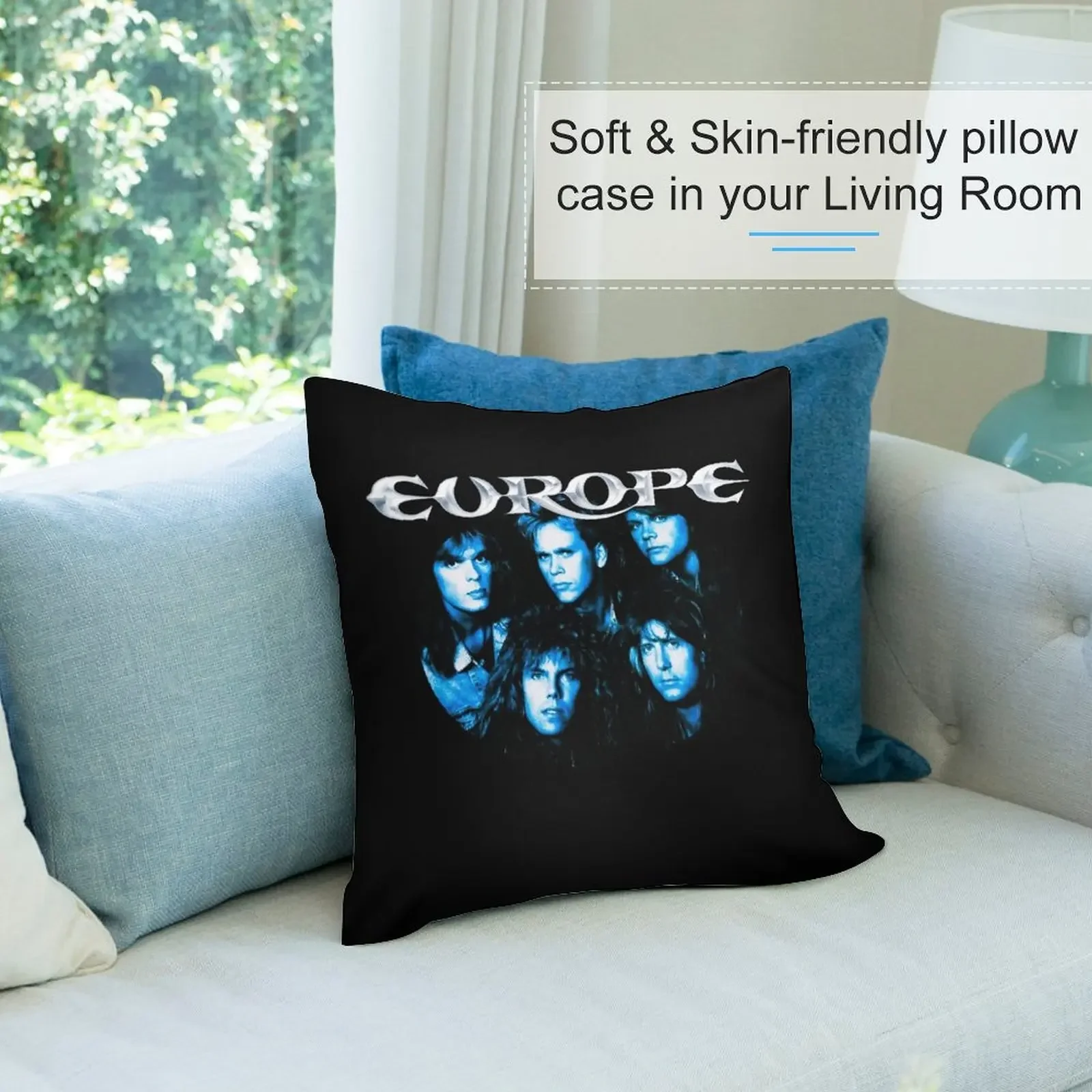 Европа The Band Out Of This World Joey Tempest John Leven Kee Marcello Ian Haugland Mic Michaeli Пледы Подушка