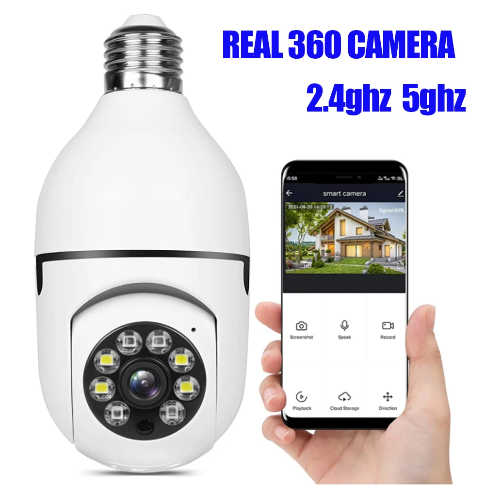 

Камера видеонаблюдения 360 Wi-Fi, 2,4 ГГц, 5 ГГц, E27, 1080p