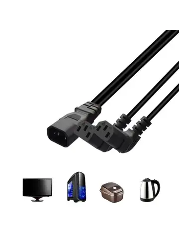 Doublepow кабель-разветвитель IEC320 C14 на 2×C13