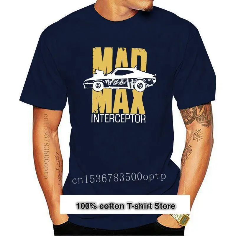 

Camiseta negra de Mad Max Interceptor Max para hombre, camisa de muselina del ejército, talla S 3Xl, novedad de 2021