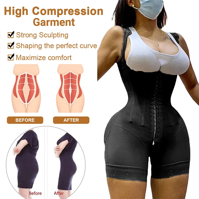 Shapewear Women Tummy Control Fajas Colombianas Reductoras Корсет Waist Trainer Body Shaper Girdle Slimming Corset Butt Lifter