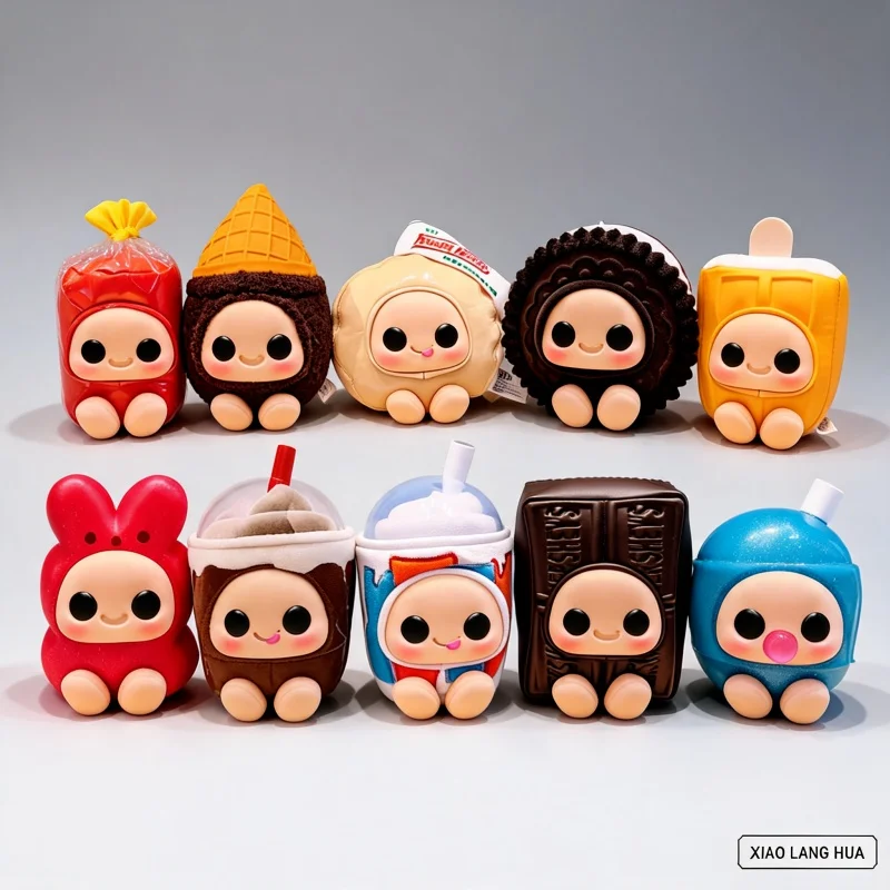 Фото Официальная серия Hyojo Squishy: коллекционные плюшевые игрушки-сюрпризы Mga Cuddletable в виде еды, сенсорные игрушки-конфеты, подарок для детей №1