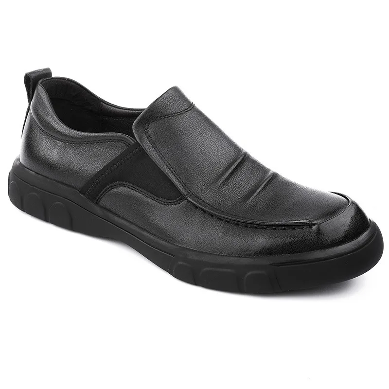 

men casual natural leather loafers High Quality Genuine Leather Shoes Men autumn winter British retro men shoes cowhide spring