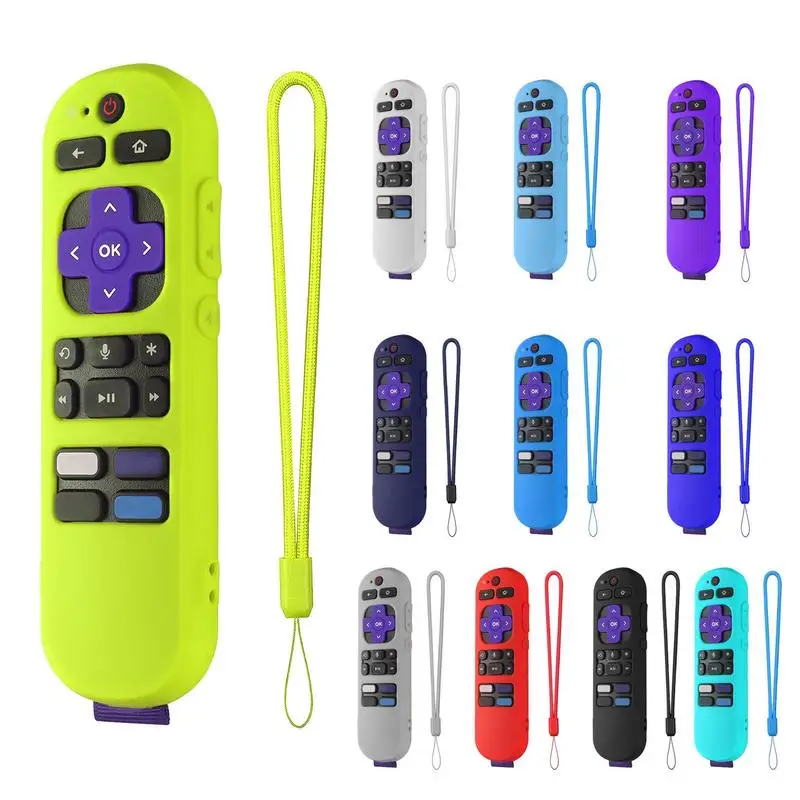 

Durable Remote Control Silicone Protective Cover forRoku Express 4K+ Remote Controller Shockproof Washable Protective Sleeve