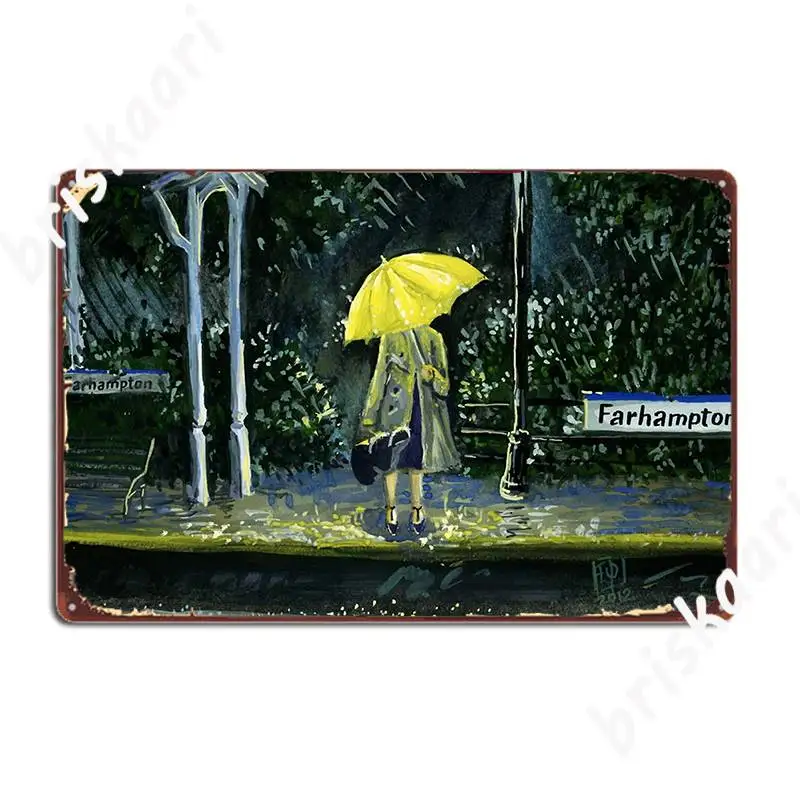 

Желтый зонт часть 2 металлический знак забавные таблички клубный бар клувечерние НКА жестяной знак плакат