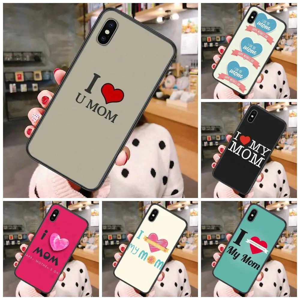 

Nouvelles I Love Mom Accessories Pouches Case For Samsung Galaxy A12 A13 A20 A20E A20S A21 A21S A22 A3 A30S A31 A32 A40 A40S