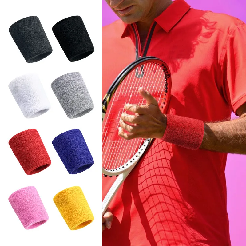 

Unisex Sports Wristband Breathable Basketball Equipment Badminton Tennis Volleyball Sweat Absorbing Wiping Towel Wrist Support