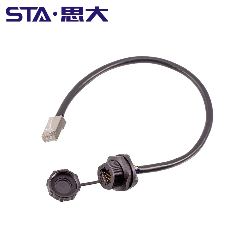 

STA RJ45 CAT5E CAT6A водонепроницаемый разъем