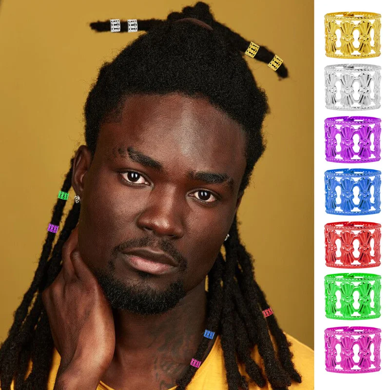 

Удлинительные Кольца для Волос Dreadlock, плетеные аксессуары для волос, пряжка, полый кубинский тотем, оплетка для волос, бусина для дредов, Рег...