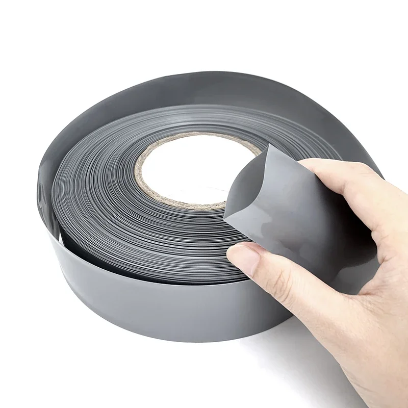2 метра Ширина 125 мм ~ 260 ПВХ термоусадочная трубка 18650 Батарея для губ Серый пакет