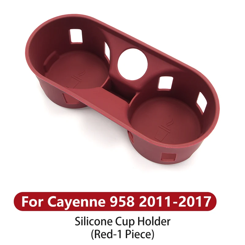 Автомобильный подстаканник для Porsche Cayenne Macan, силиконовый Центральный держатель для бутылки, нескользящий органайзер для напитков, автомобильные аксессуары