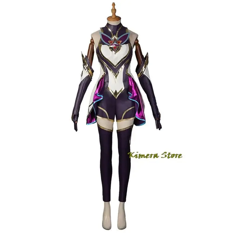 Фото Игра LOL Star Guardian Akali Косплей Женский сексуальный комплект Костюм Хэллоуин Рождественская вечеринка Cos Платье Полный комплект; 2 'd, 5.h; №4