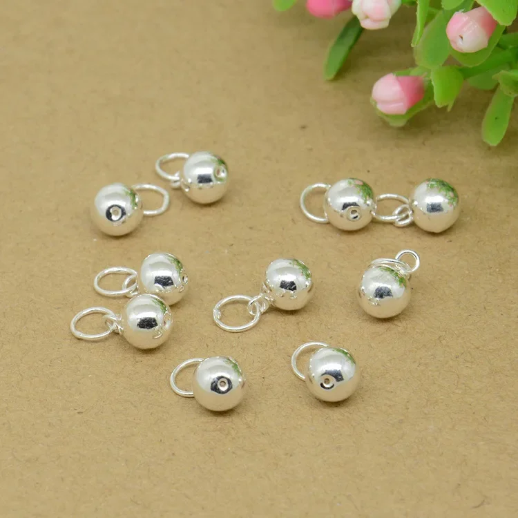 Оптовая продажа аксессуары из чистого серебра 990 пробы цельный круглый кулон