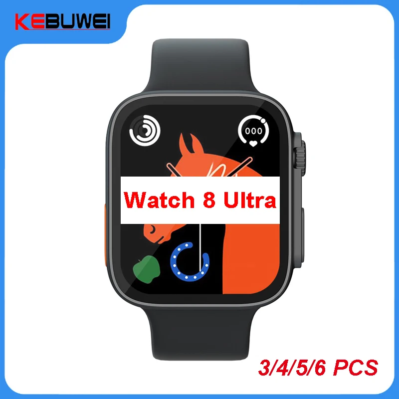 

3/4/5/6 PCS Wholesale Watch 8 Ultra Smart Watch 1.99" Series 8 Men Women Bluetooth Call Waterproof Wireless Charging Smartwatch