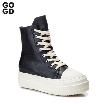 Rick Canvas Shoes Thick Se Men's Sneakers Jumbo Shoeslace Male Sneakers Women's Sports Shoes Women's Sneakers Flat Shoes 1