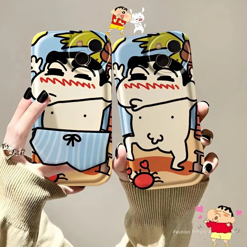

Cartoon Funny Crayon Shin-Chan Phone Casefor Iphone 11 12 13Promax Xs 8Plus 7P All Inclusive Mobile Phone Protective Shell Gift