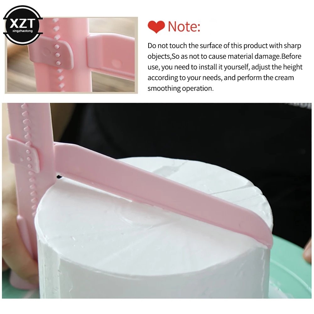 

Adjustable Turning Sugar Leveling Device Cake Decorating Tools DIY Plastic Fondant Cake Tool kitchen Baking Pastry Tools