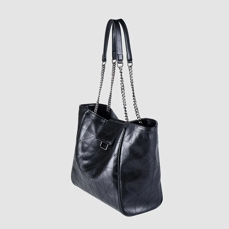 Female Portable Bag Shoulder Bag High Quality Pu Leather Quilted Bags Women's Bag Fashion Tote Bag Large Capacity Shoulder Bag