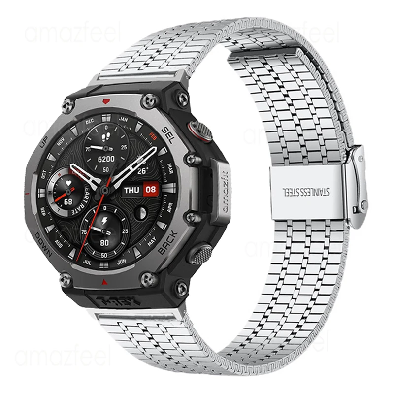 Ремешок из нержавеющей стали для Amazfit T REX 3