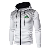 land rover 2022 new hooded jacket mens hot sale sports zipper business casual zipper shirt mens zipper hooded sweater