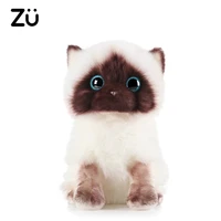 20cm simulation ragdoll cat plush toy kawaii blue eyes kitten stuffed animal siamese cute home decor kids gift