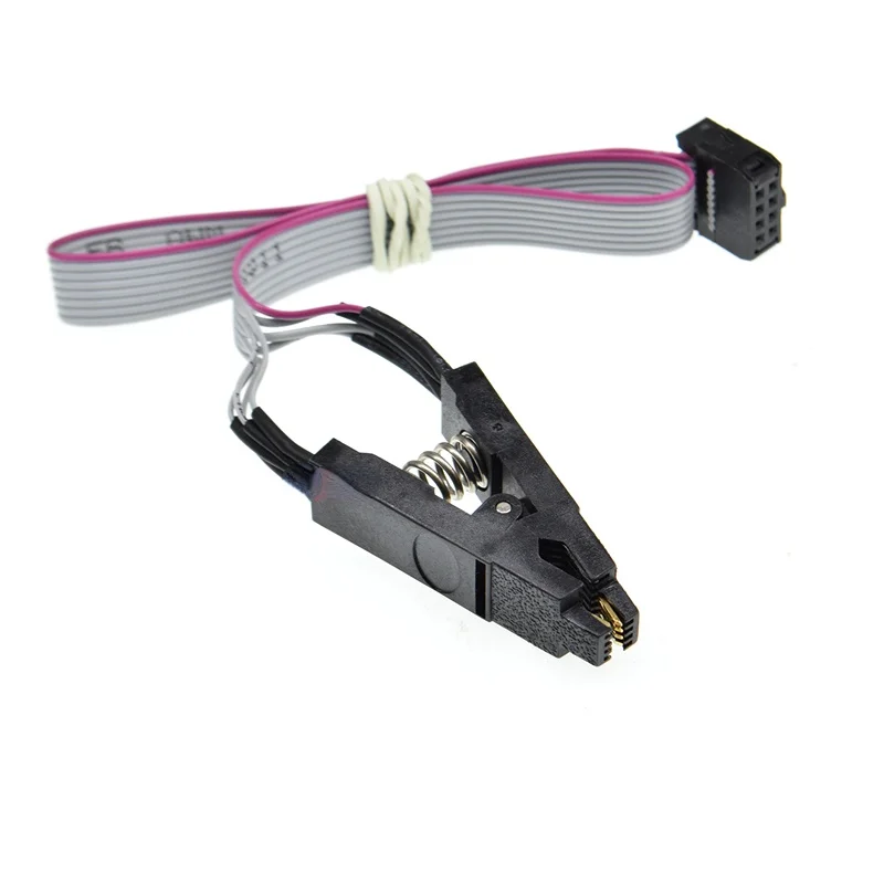 

BIOS/24/25/93 Programmer 24C W25Q SOP8 TO DIP8 SPISOP8 FLASH CHIP IC Test Clips Socket Adpter BIOS FLASH SOIC8